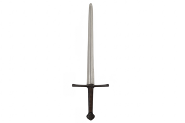 Medieval longsword weapon with transparent background isolated