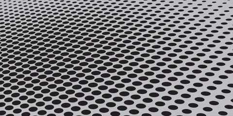 Background gray with monochrome dotted texture. Polka dot pattern template vector dots pattern.