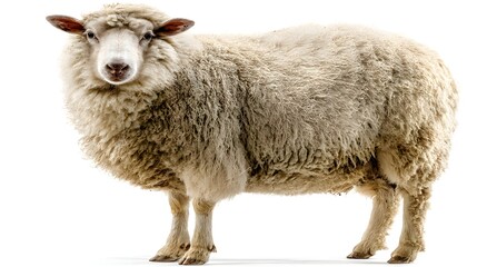 Fototapeta premium sheep isolated on a white background