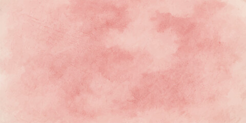 Vintage aged pink watercolor paper background with a rough grunge texture design