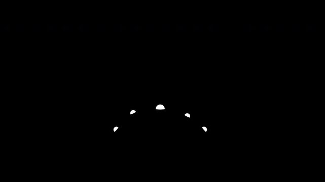 Animated white cartoon sparkle burst with radiating lines on alpha background, celebration, surprise effect, comic book accent, or action emphasis