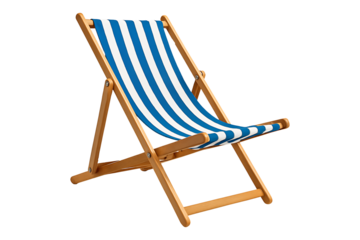 Summer Lounger Furniture Isolated on a Transparent Background