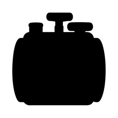 Detailed Silhouette of a Professional Stopwatch Used for Sporting Events Timing