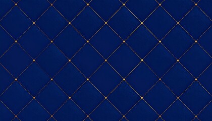 Fototapeta premium Elegant Blue and Gold Diamond Patterned Texture, Perfect for Backgrounds and Designs