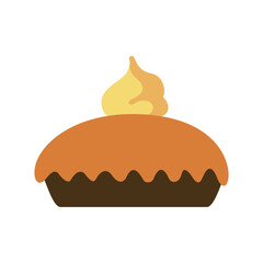 Thanksgiving Pumpkin Pie Dessert Icon
