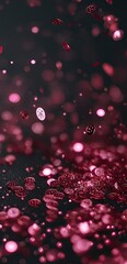 Deep crimson glitter bokeh (1)