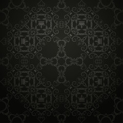 dark royal vintage seamless pattern