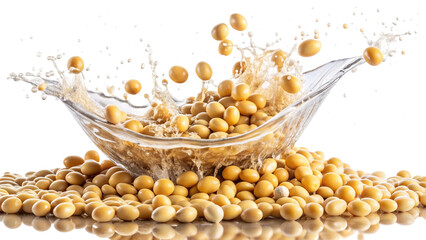  soybeans-splash---isolated-on-white-background.