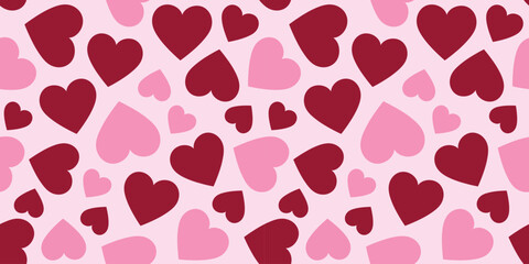 Seamless pattern with heart perfect for romantic occasions and celebrations.Vector illustration