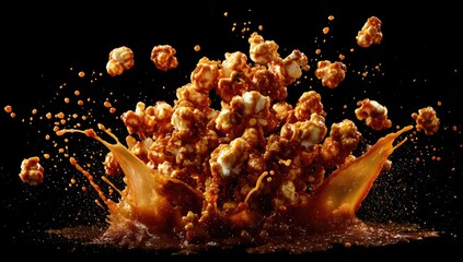 Caramel popcorn explosion