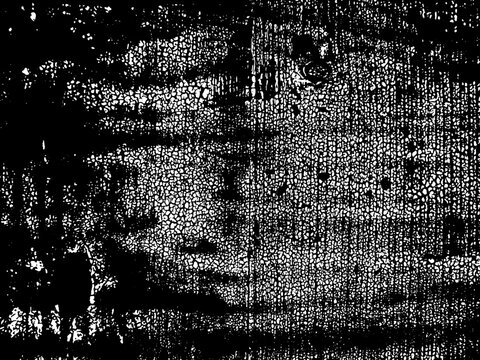 Black ink splat background. Overlay effect for graphic design artwork. Grunge texture. Dust, noise, scratches, grain, vignette.