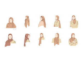 Aesthetic Women with Hijab