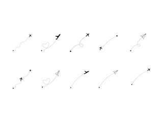 Airplane Dotted Line