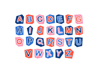 Alphabet Letter Papercut Set