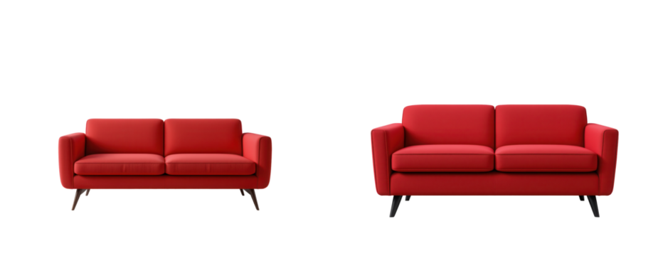Stylish Red Sofas for Modern Living Room Decor and Comfortable Seating - Powered by Adobe