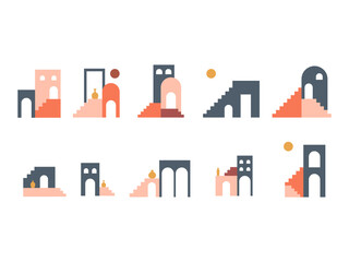 Architechtural Boho Illustration