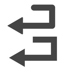 シンプルな矢印のイラスト