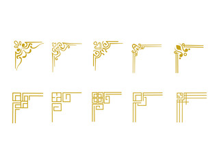 Art Deco Corner Frame