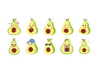 Avocado UI Pixel Illustration