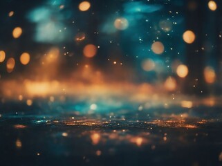 Obraz premium Retro Circular Bokeh Light Leak Film Overlay – Dreamy Photography Texture with Scratches