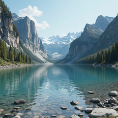 "Ultra-detailed 3D Realistic Nature Landscapes Collection – Mountains, Waterfalls, Beaches, Forests, Deserts, and Sunset Scenery for Modern Wall Art and Digital Illustration"