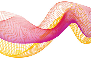 abstract waves design element