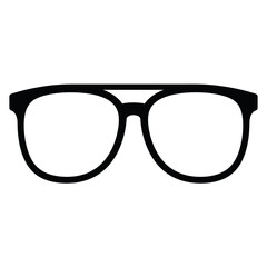 Black-rimmed eyeglasses with a double bridge, suitable for vision correction and fashion.
