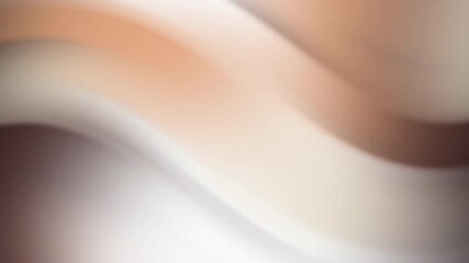 Soft, undulating bands of cream, peach, and brown blur into a hazy abstract composition with warmth - Powered by Adobe