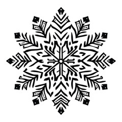 Simple mandala design for coloring. Vector floral mandala. Geometric ornamental mandalas