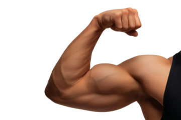Powerful arm flexes showcasing strength and fitness, perfect for health, gym, and bodybuilding promotions