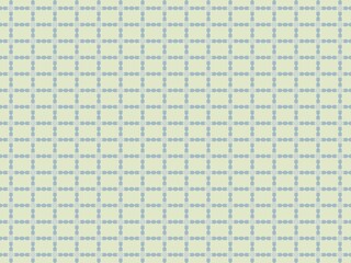 Seamless pattern with squares and floral elements.