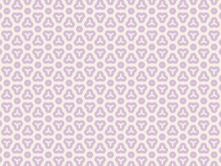 Soft lavender geometric pattern, seamless background.