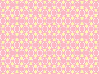 Delicate pastel pink and yellow geometric pattern.