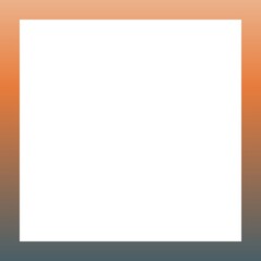 Obraz premium Warm gradient frame transitioning from orange to dark teal.