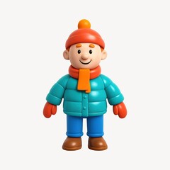 Fototapeta premium Colorful winter character toy