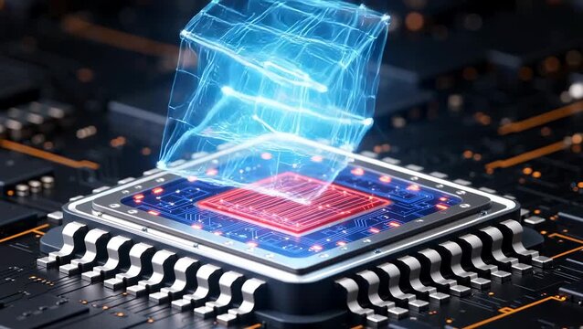 Advanced Processor Technology with Quantum Computing Visualization