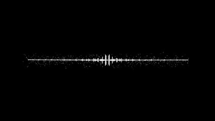 audio visualizer on black background. music sound wave or audio wavefrom.  Dynamic equalizer visual effect, Abstract sound waves,