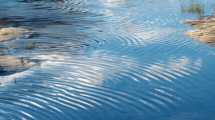 Rippled water surface