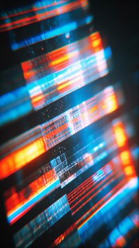 Technology Internet Network  Vertical Animation Backgrounds &ndash; Futuristic cyber Motion Graphic