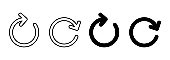 Fototapeta premium Refresh icon vector. Reload sign and symbol. Update icon.