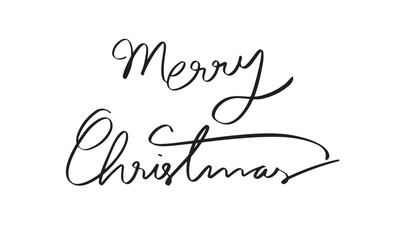 Merry christmas text font calligraphy hand written lettering script black color merry christmas happy new year december month merry christmas xmas winter season party event merry christmas xmas banner