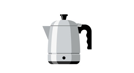 Obraz premium Modern electric kettle in vector design on a clean white background