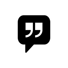 Quote icon vector for web and mobile app. Quotation mark sign and symbol