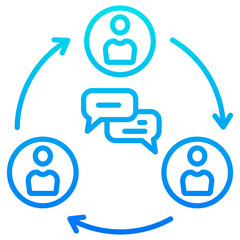meeting gradient icon
