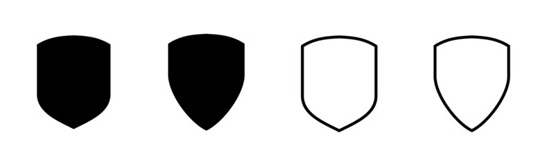 Shield icon set. Protection icon vector. Security vector icon