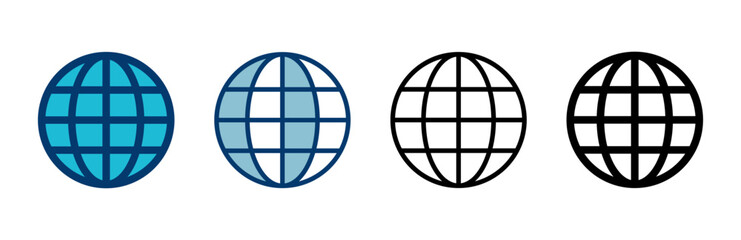 Web icon vector isolated on white background. Website vector icon. Internet world vector