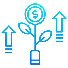 profit gradient icon