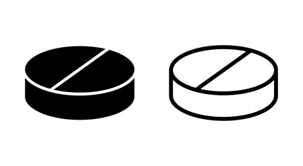 Pills icon symbol for apps and websites. capsule icon. Drug sign and symbol