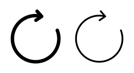 Refresh icon symbol for apps and websites. Reload sign and symbol. Update icon.