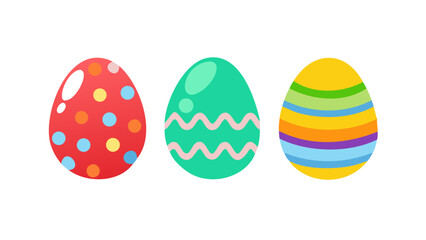 Easter Eggs Vector Set – Colorful Decorative Holiday Illustrations